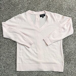Banana Republic Light Pink V-Neck Sweater